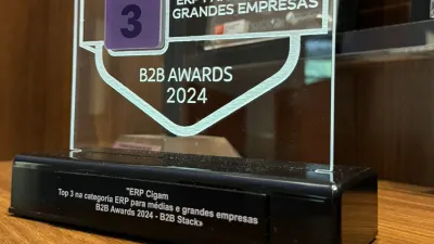 CIGAM Software de gesto recebe prmio de B2B Awards pelo terceiro ano consecutivo! 