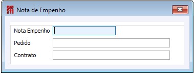Botão Nota Empenho
