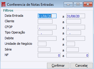 Conferencia de Notas Entrada