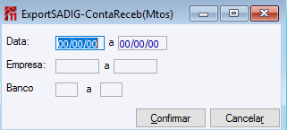 Exportar SADIG-ContaReceb(Mtos)