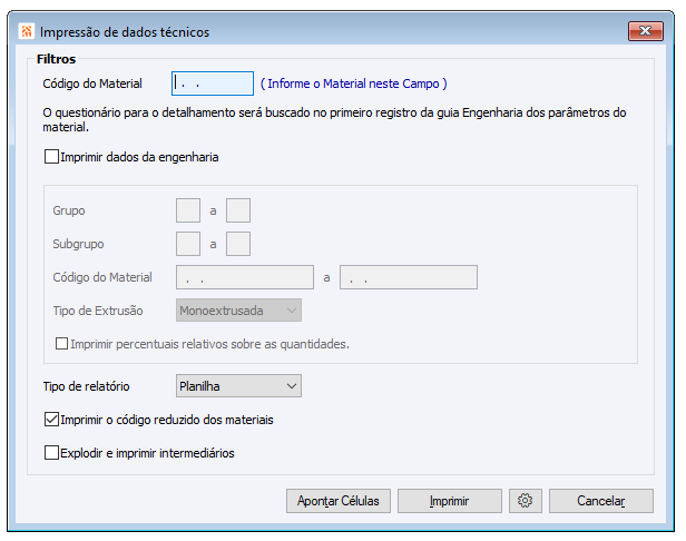 Questionário - Dados Técnicos