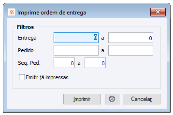 Imprime Ordem de Entrega