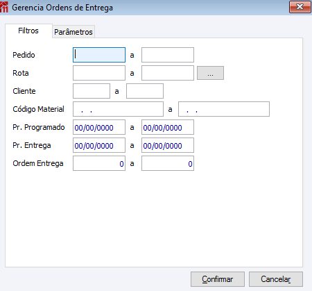 Gerencia Ordens de Entrega