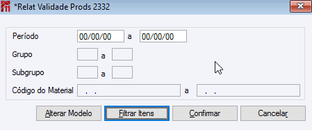 *Relat. validade Prods 2332