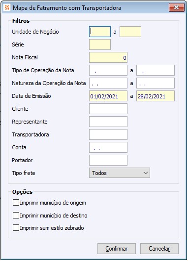 Faturamento Relatórios 7