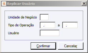Limites Tipo de Operação - Botão Incluir Usuários