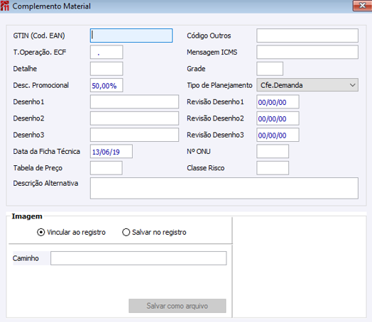 Complemento Material
