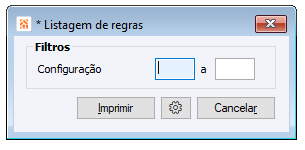 Listagem de regras