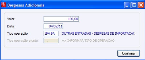 Notas Fiscais de Importação