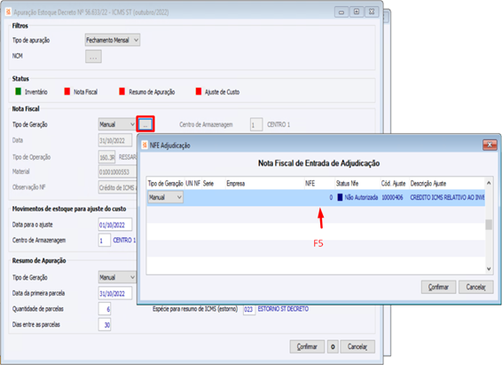 Apuração Adjudicação