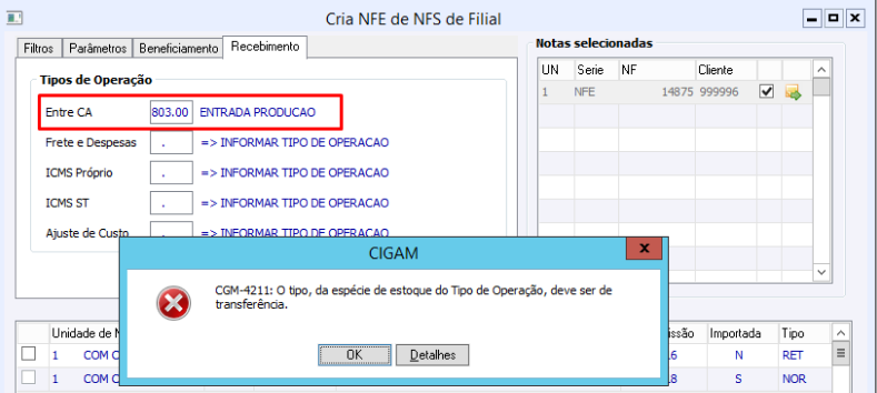 Cria_NFE_NFS_Filial_TO_Tipo_Transf