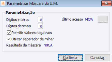 Parametrizar Máscara U.M