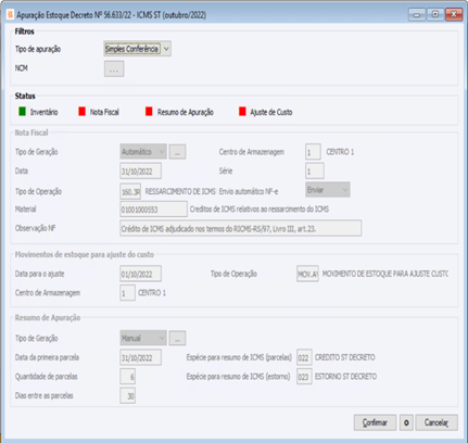 Apuração Adjudicação