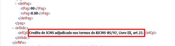 XML da Nota de Entrada