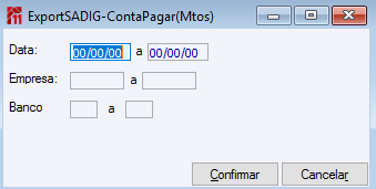 Exportar SADIG-ContaApagar(Mtos)