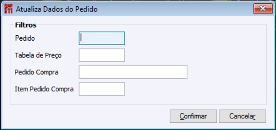 Atualiza Itens do Pedido em Lote