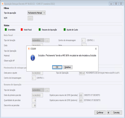 Apuração Adjudicação