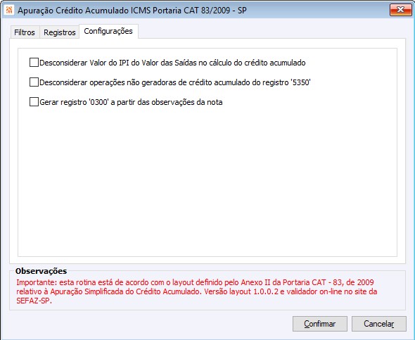 Portaria CAT 83/2009 - SP