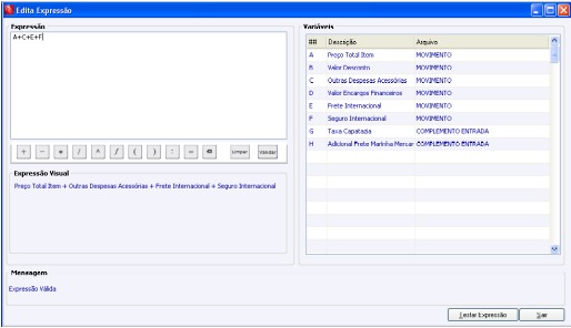 Notas Fiscais de Importação