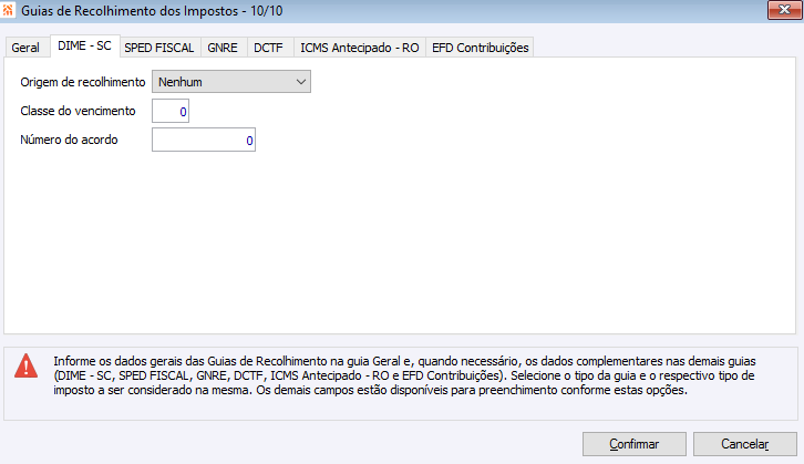 Guias de Recolhimento dos Impostos - 10 10