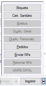 Sub Botões Imprimir