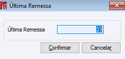 Último Número de Remessa
