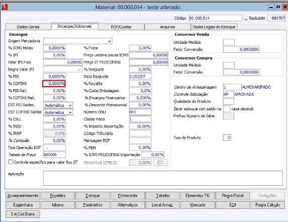 Notas Fiscais de Importação