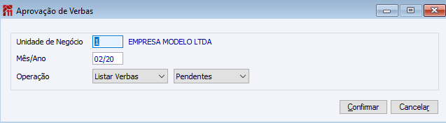 Aprovação de Verbas