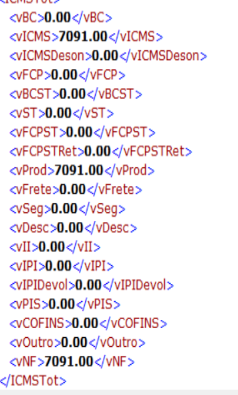 XML da Nota de Entrada