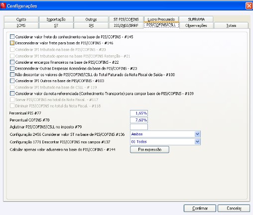 Notas Fiscais de Importação