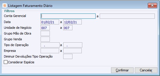 Faturamento Relatórios 9
