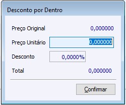 Desconto por Dentro