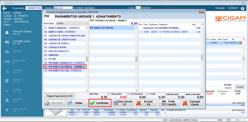 Arquivo:12 PÌX Banco Brasil Dinamico Confirmar.png