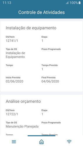 Controle de Atividades