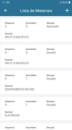 Lista de Materiais