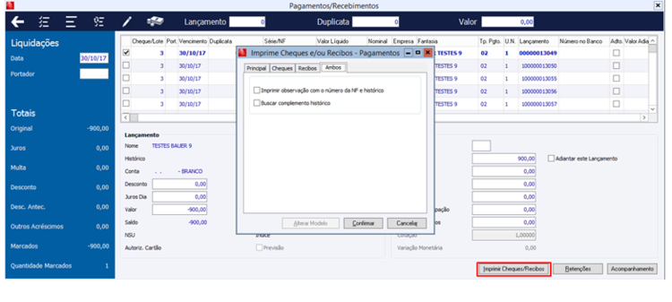 Pagamento Recebimento