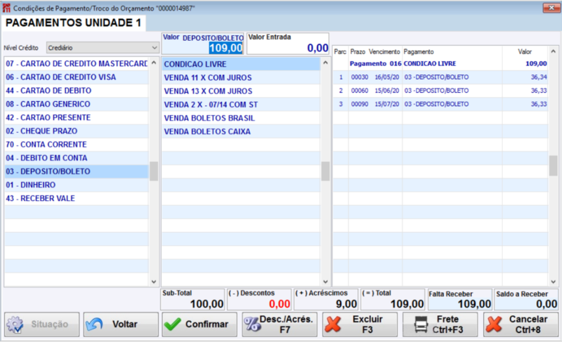 Arquivo:CL Parcelas Geradas Condicao Livre.png