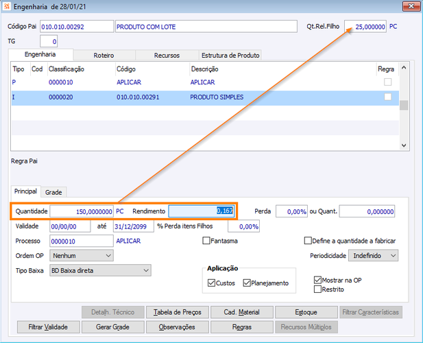 Nova Engenharia Inserção de Insumo