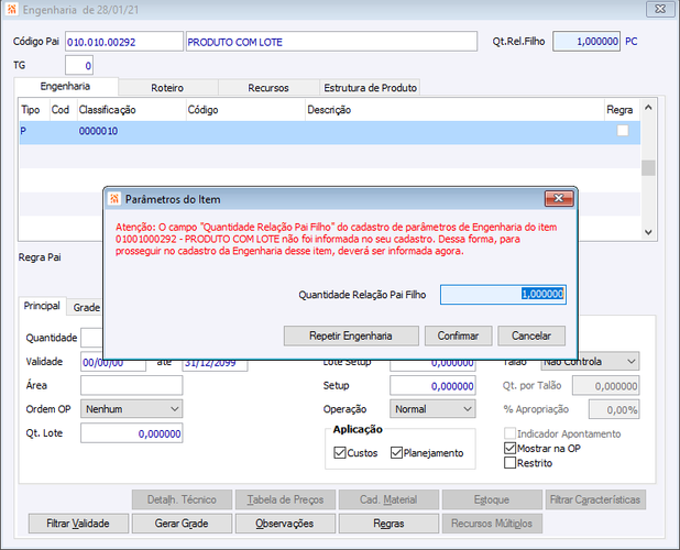 Nova Engenharia relação pai filho
