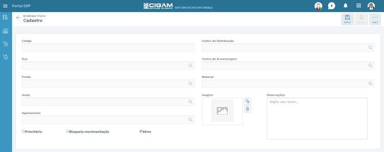 Cadastro Endereço Físico ME