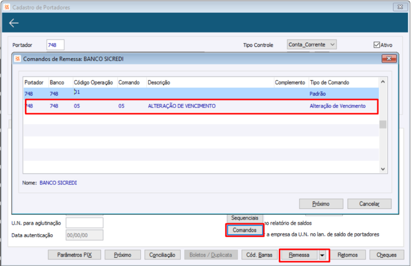 Arquivo:Cadastro Portador Comando Remessa.png