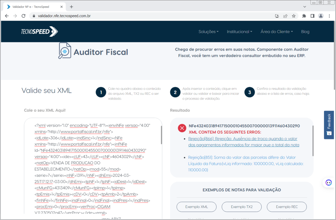 Como resolver a rejei o 225 falha no schema xml do lote de nfe