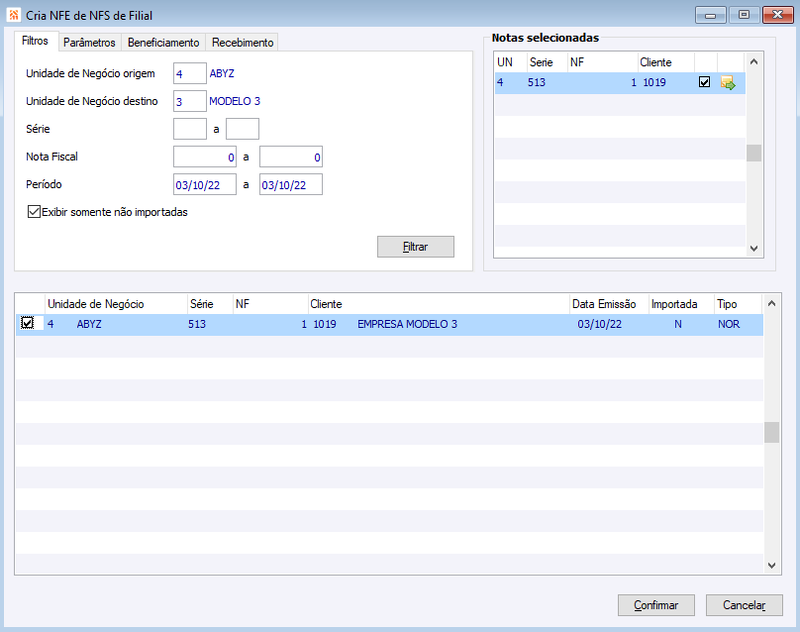 Cria_NFE_NFS_Filial_Filtros