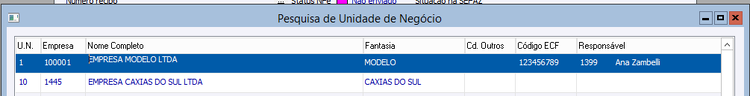 Criar NFE de NFS de Filial 5