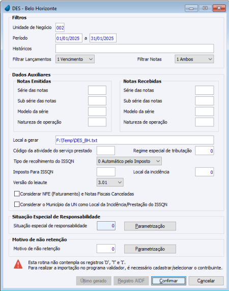DES - Belo Horizonte