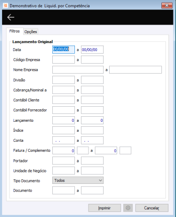 Demonstrativo de liq. p/Competência