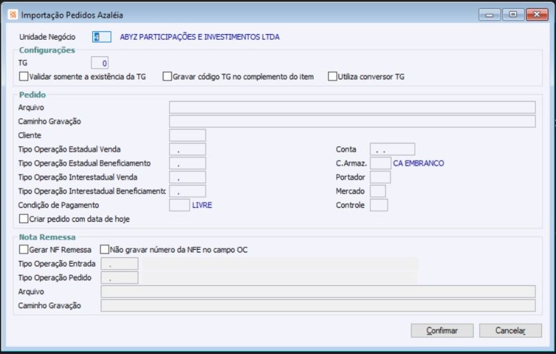 Arquivo:EDI Recebe EDI Pedido Azaleia.jpeg