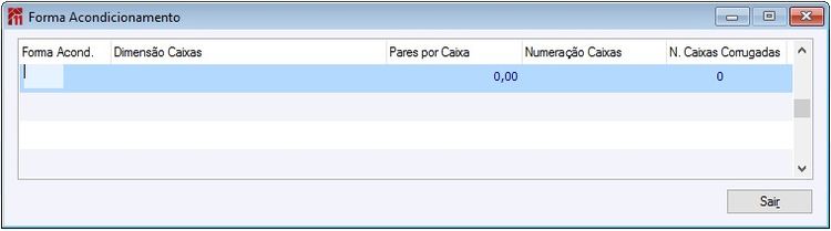 Formas de Acondicionamento Embarque Simplificado
