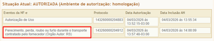 Eventos Apuração IBS e CBS 20