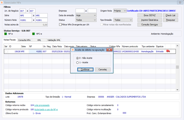 Eventos Apuração IBS e CBS 37